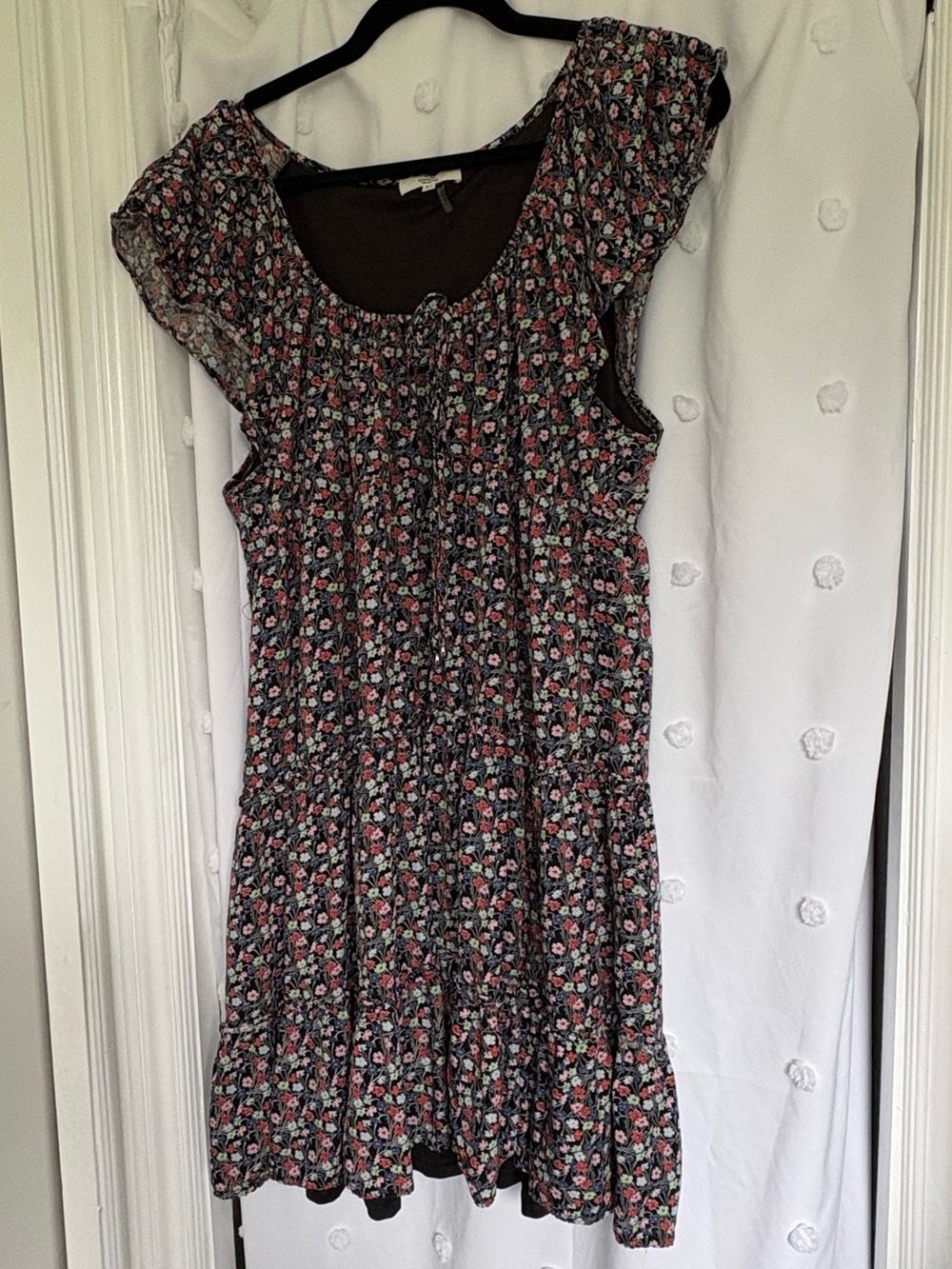 Entro Ditzy Floral Wide Neck Dress
